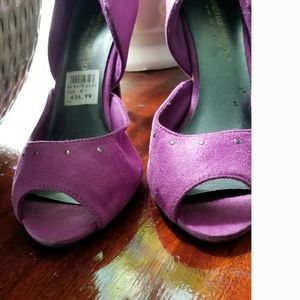Christian Siriano  Purple Suede Pumps